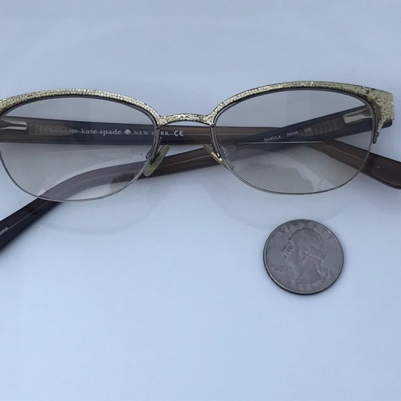 Kate Spade Women Eyeglasses Frame Shayla Gold Glit - Picture 11 of 12